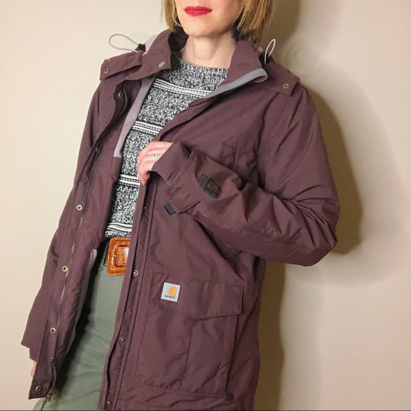 Carhartt Jackets & Blazers - Carhartt Shoreline deep wine waterproof jacket M
